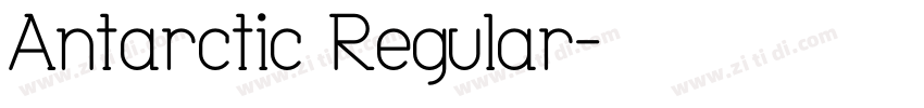 Antarctic Regular字体转换
